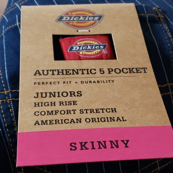 Dickies AUTHENTIC 5 POCKET SKINNY GIRL'S PANTS - Picture 10 of 13